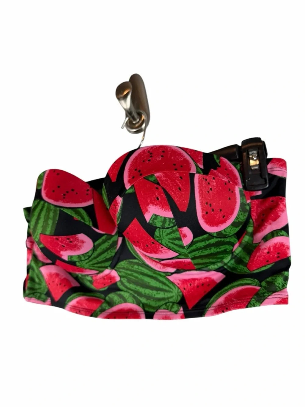 Torrid Watermelon Print Underwire Strapless Bikini Swim Top Size 1